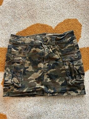 Camo Mini Skirt
